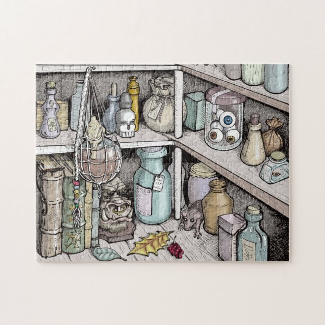 Der Trank-Kabinett-Puzzlespiel des Zauberers Puzzle (Horizontal)