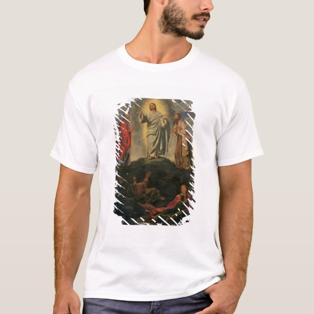 Der Transfiguration, c.1527-33 (Öl auf Platte) T-Shirt (Vorderseite)