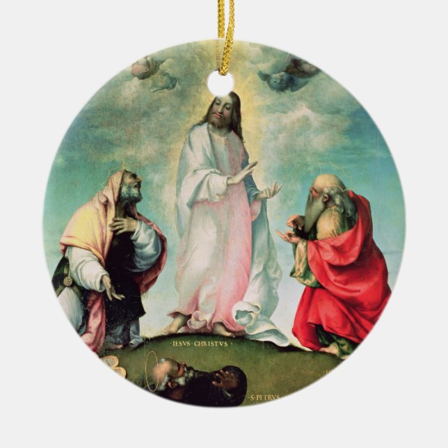 Der Transfiguration von Christus, c.1510-12 (Öl Keramikornament (Vorne)