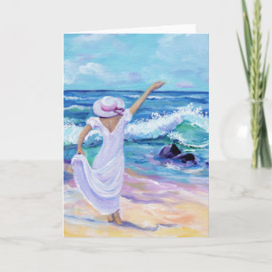 Der Traum am Strand Aloha Grußkarte Karte