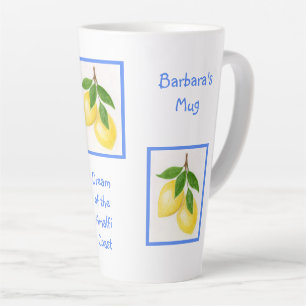 Der Traum der Küste von Amalfi - CUSTOM Milchtasse