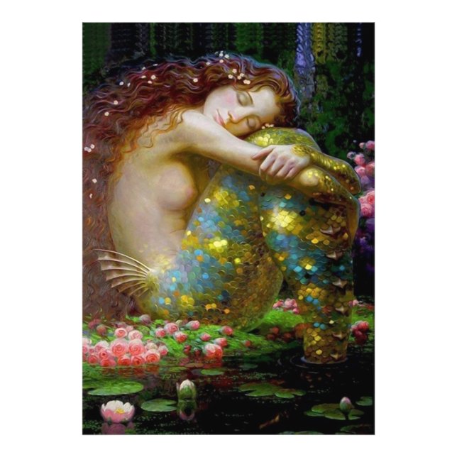 Der Traum der Meerjungfrau Fotodruck (Vorne)