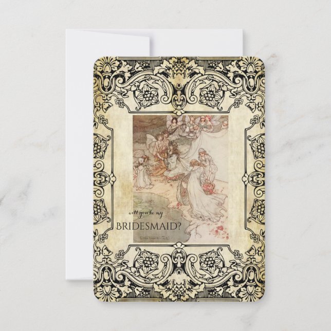 Der Traum der Mittsommernacht wirst du meine Bride Einladung (Vorderseite)