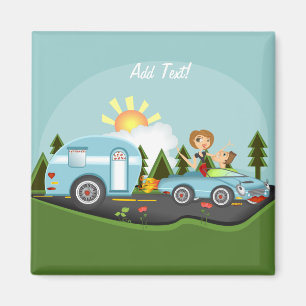 Der Traum des Campers Magnet