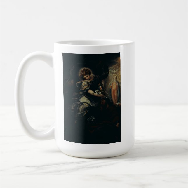 Der Traum des heiligen Joseph Kaffeetasse (Links)