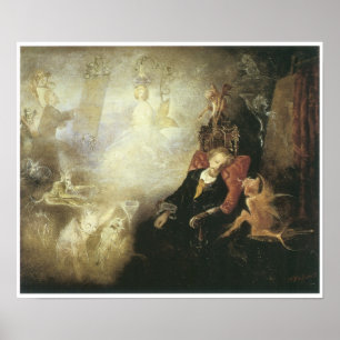 Der Traum des Künstlers, 1857 Poster