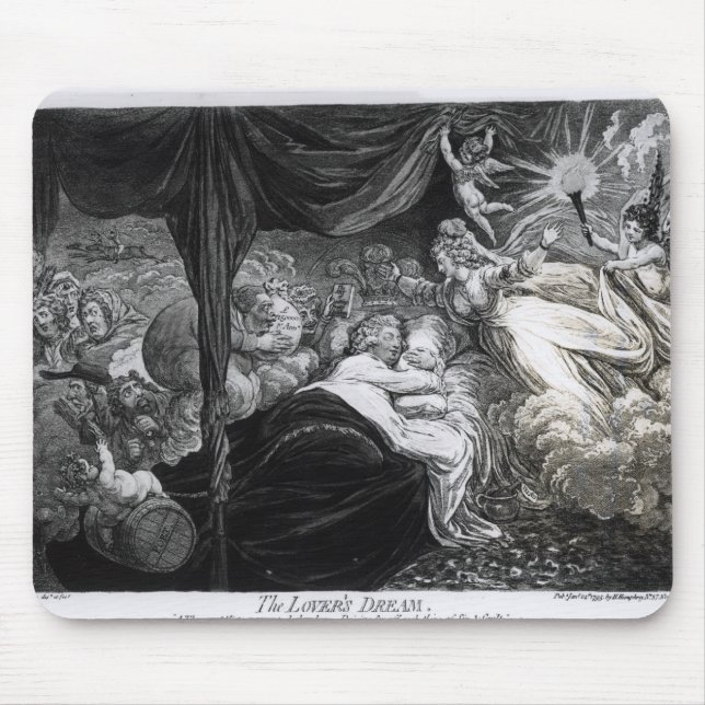 Der Traum des Liebhabers, 1795 Mousepad (Vorne)