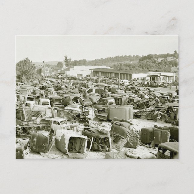 Der Traum des Sammlers für antike Autos aus den 40 Postkarte (Vorderseite)