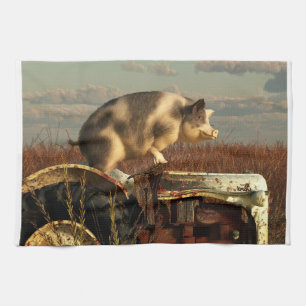 Der Traum eines Schweins Küchentuch