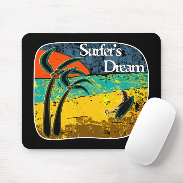 Der Traum eines Surfers Mousepad (Mit Mouse)
