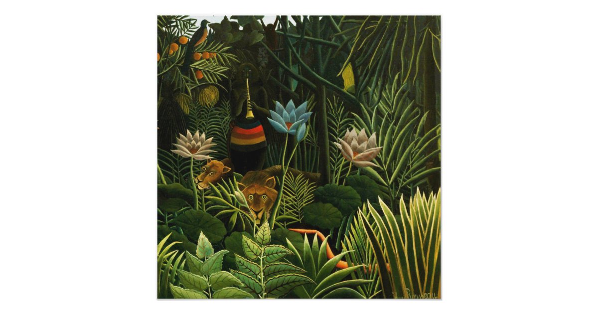 Der Traum, Henri Rousseauschöne Kunst Poster Zazzle.at