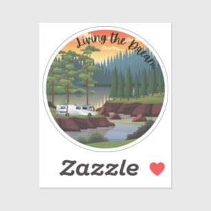 Der Traum mit Klasse-A-Motorhome Aufkleber