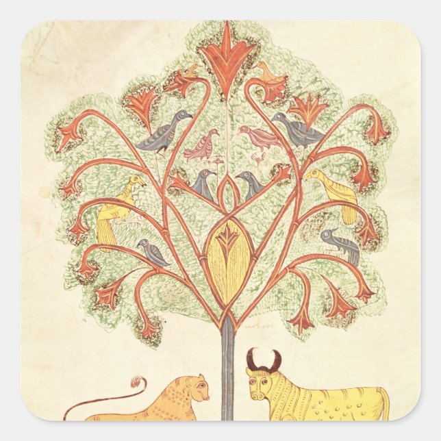 Der Traum Nebukadnezars von der "Bibel" Quadratischer Aufkleber (Vorderseite)