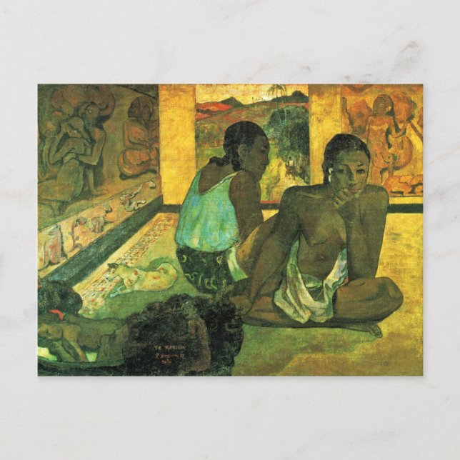 Der Traum (The Rerioa) von Gauguin Paul Postkarte (Vorderseite)