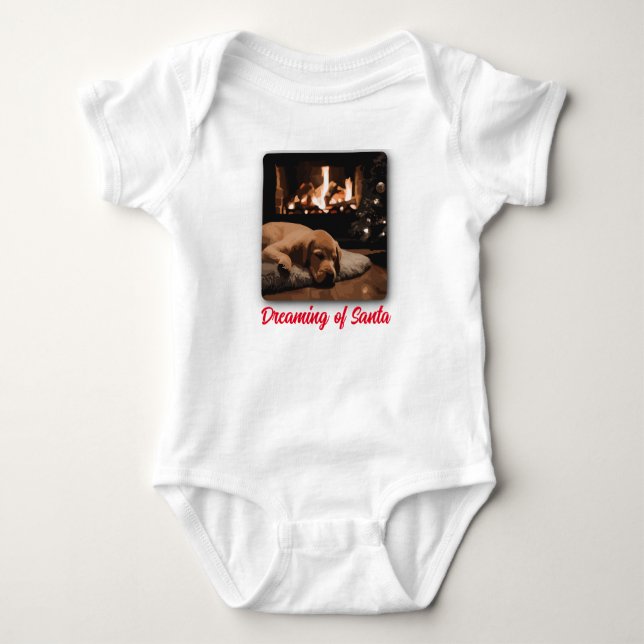 Der Traum vom Weihnachtsmann Baby Strampler (Vorderseite)