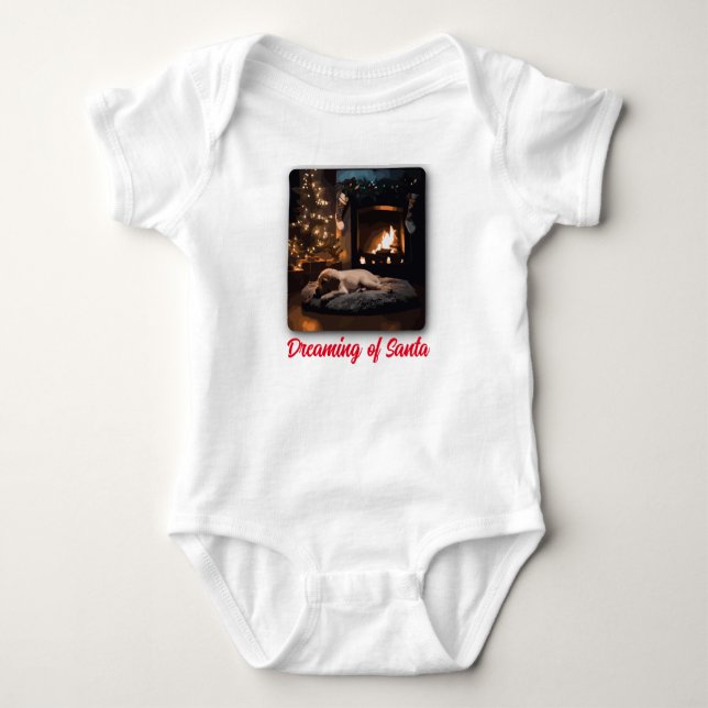 Der Traum vom Weihnachtsmann Baby Strampler (Vorderseite)