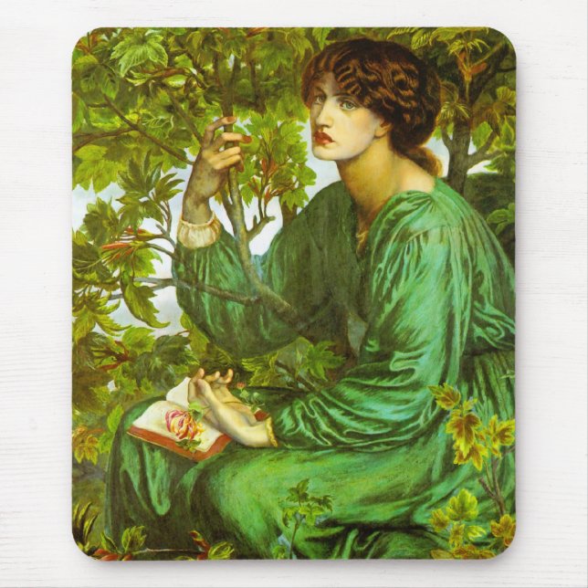 Der Traum von Dante Gabriel Rossetti Mousepad (Vorne)
