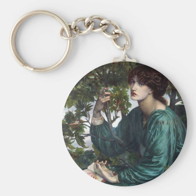Der Traum von Dante Gabriel Rossetti Schlüsselanhänger (Vorne)