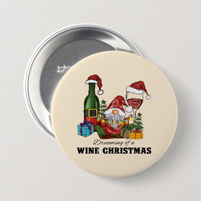 Der Traum von einem Weihnachtsfest Button (Vorne & Hinten)
