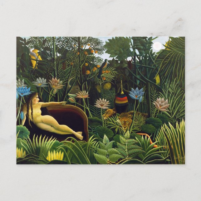 Der Traum von Henri Rousseau (1910) Postkarte (Vorderseite)
