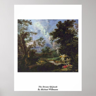 Der Traum von Jakob durch Michael Willmann Poster