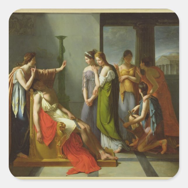 Der Traum von Orestes Quadratischer Aufkleber (Vorderseite)