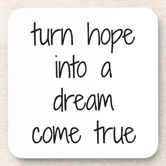 Der Traum wird wahr harter Plastik-Untersetzer Getränkeuntersetzer (Vorderseite)