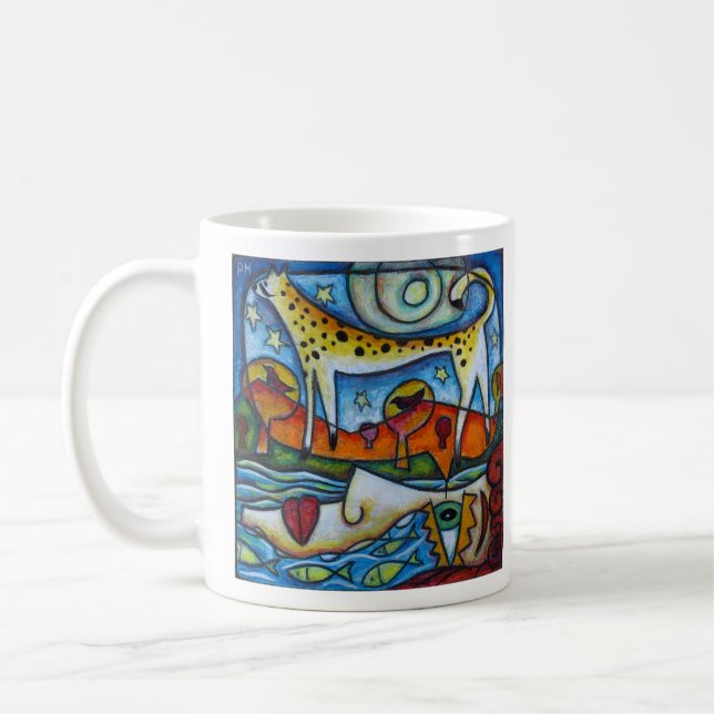 Der träumende Fluss Kaffeetasse (Links)