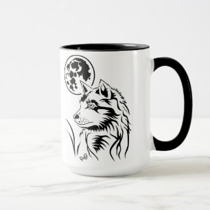 Der träumende junge Wolf Tasse
