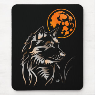 Der träumende Wolf Mauspad