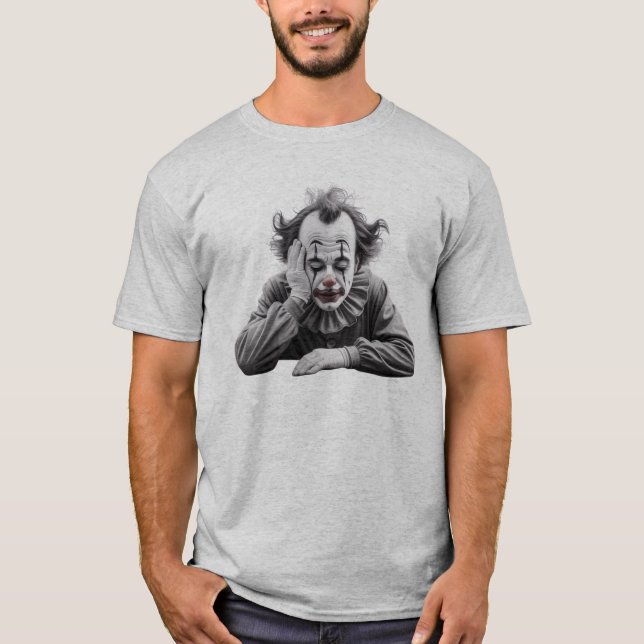 DER TRAURIGE CLOWN  T-Shirt (Vorderseite)