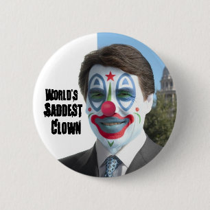 Der traurigste Clown der Welt, nein zum Perry in Button