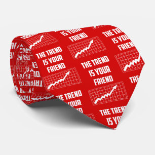 Der Trend ist Ihr freundlicher Börsenhändler Krawatte