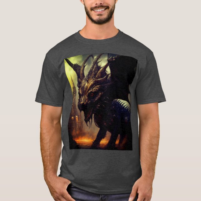 Der trendste dunkle T - Shirt: Komfort trifft auf  T-Shirt (Vorderseite)