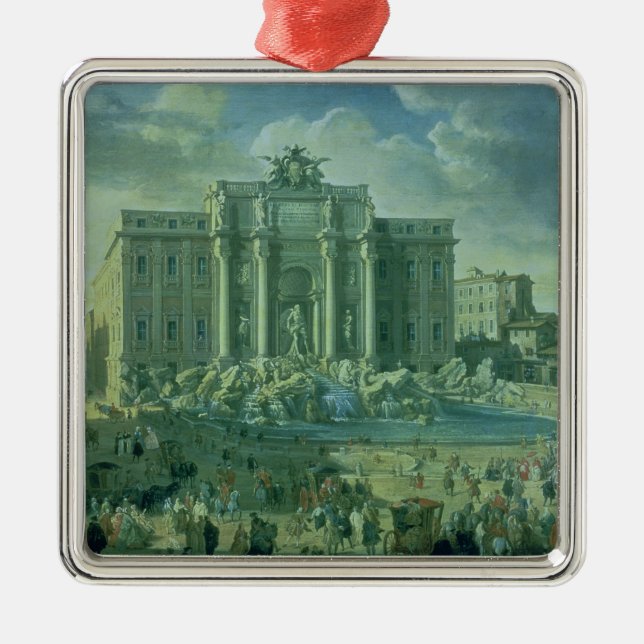 Der Trevi-Brunnen in Rom, 1753-56 Silbernes Ornament (Vorne)