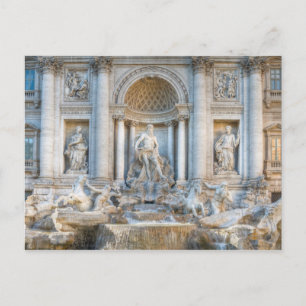 Der Trevi-Brunnen (italienisch: Fontana di Trevi)  Postkarte
