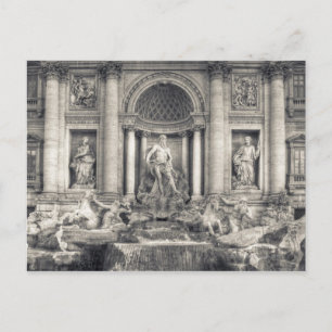 Der Trevi-Brunnen (italienisch: Fontana di Trevi) Postkarte