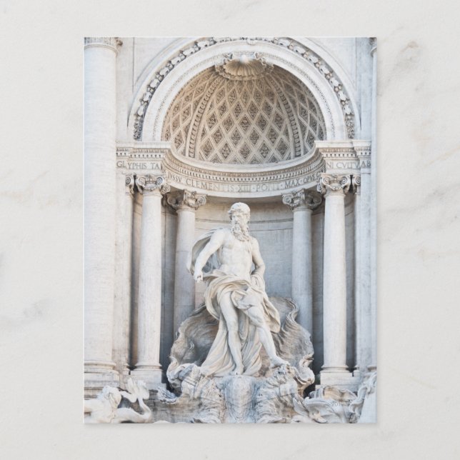 Der Trevi-Brunnen (italienisch: Fontana di Trevi)  Postkarte (Vorderseite)