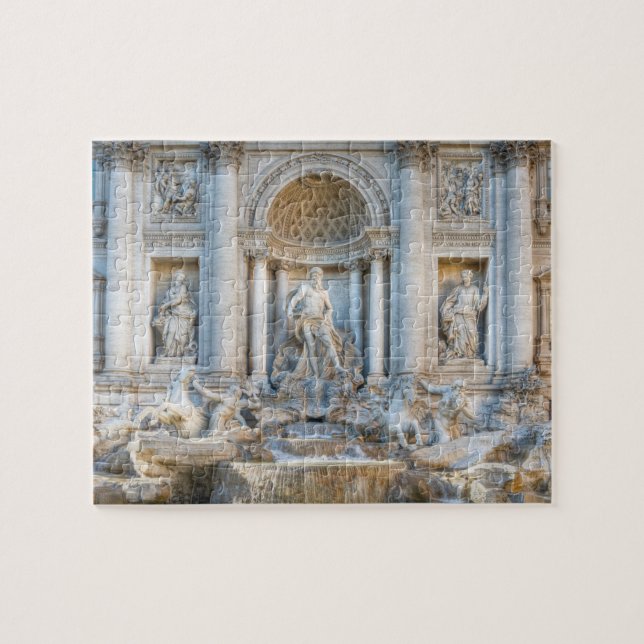 Der Trevi-Brunnen (italienisch: Fontana di Trevi)  Puzzle (Horizontal)