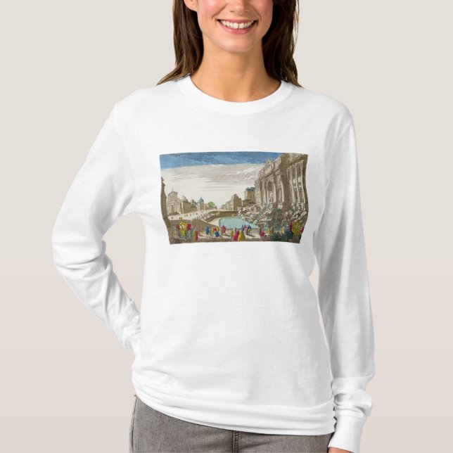 Der Trevi-Brunnen, Rom T-Shirt (Vorderseite)