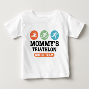 Der Triathlon-Beifall-Team der Mama Baby T-shirt