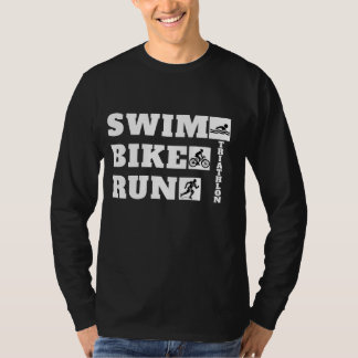 Der Triathlon des Hobbyisten: Schwimmen, Fahrrad, T-Shirt
