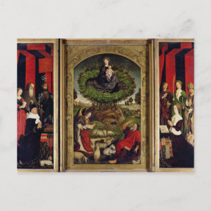 Der Triptychon Moses und der brennende Bush Postkarte