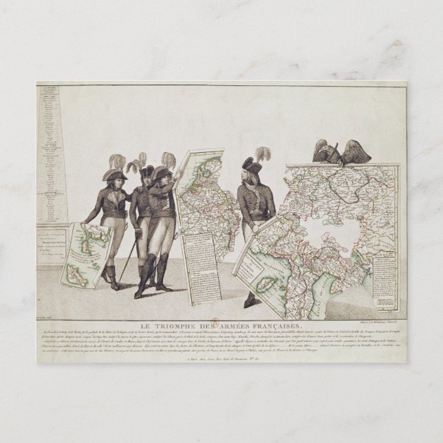 Der Triumph der französischen Armee Postkarte (Vorderseite)