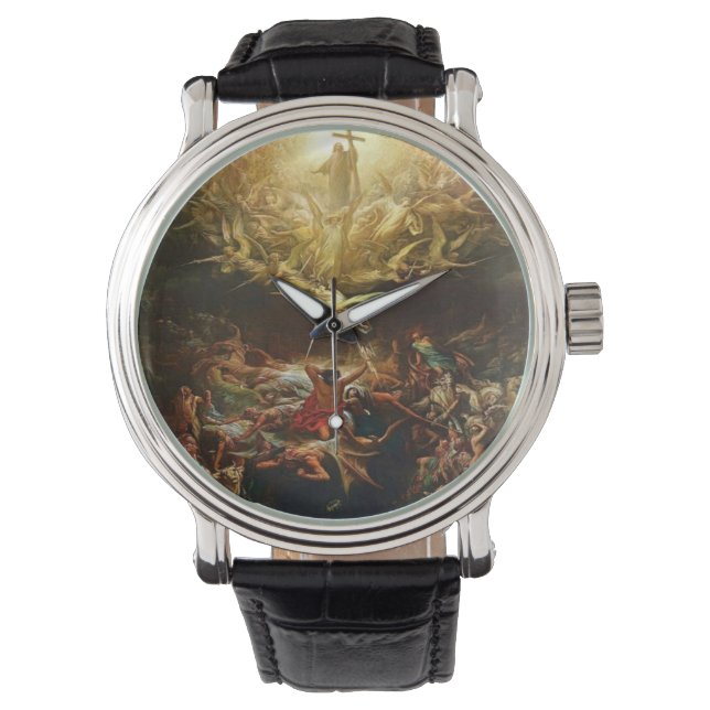 Der Triumph des Christentums durch Gustave Dore Armbanduhr (Vorderseite)