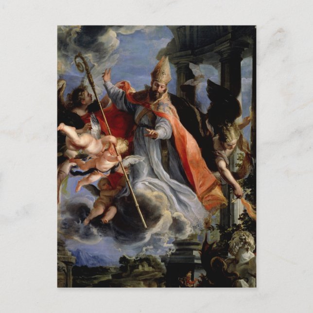 Der Triumph des hl. Augustinus 1664 Postkarte (Vorderseite)