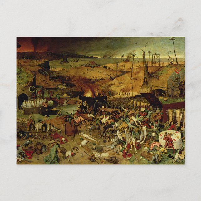 Der Triumph des Todes, c.1562 (Öl auf Tafel) Postkarte (Vorderseite)