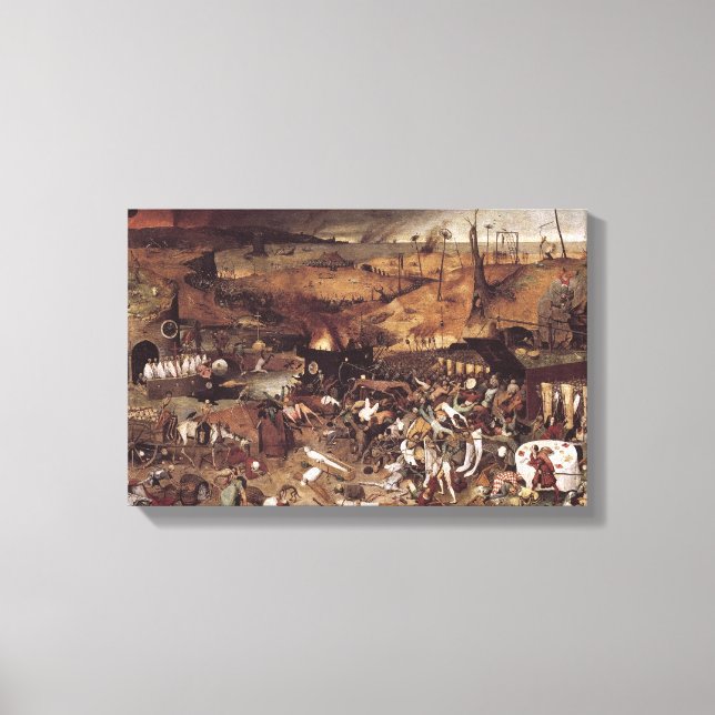 Der Triumph des Todes durch Peter Bruegel Leinwanddruck (Vorderseite)