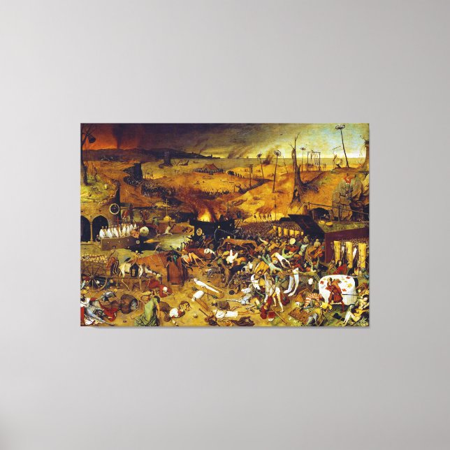 Der Triumph des Todes durch Pieter Bruegel der Ält Leinwanddruck (Vorderseite)