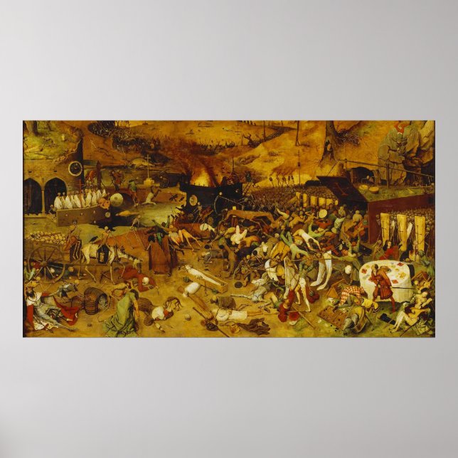 Der Triumph des Todes durch Pieter Bruegel der Ält Poster (Vorne)